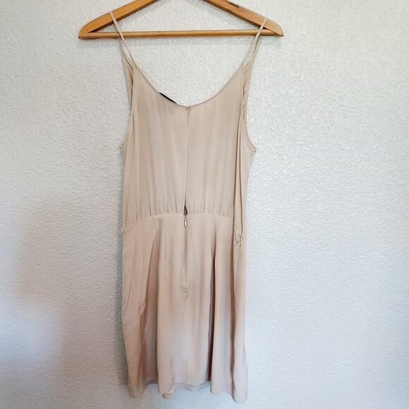 Rory Beca Beige 100% Silk Slip Dress Size M - Picture 5 of 11